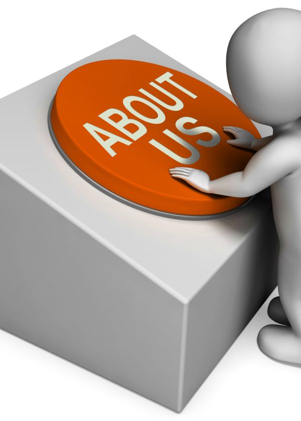 About Us Button Showing Introduction And Information